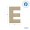 Wooden Letter E 12 inch or 8 inch, Unfinished Large Wood Letters for Crafts | Woodpeckers